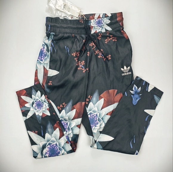 Adidas Originals Lotus Koi Collection Women S Cropped Jacket + NWT Pants Set - Picture 12 of 16